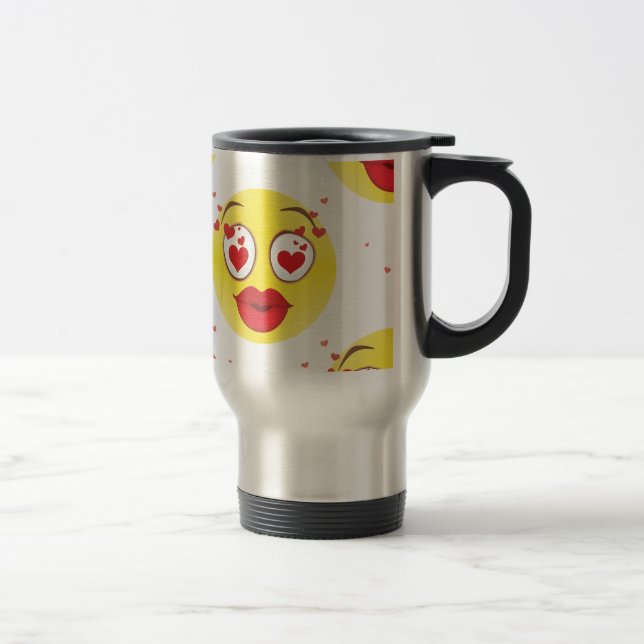 Mug De Voyage Saint Valentin Emoji (Droit)