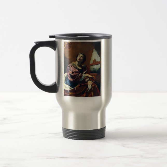 Mug De Voyage Sainte Cécile Premium "Concert céleste" Impression (Gauche)