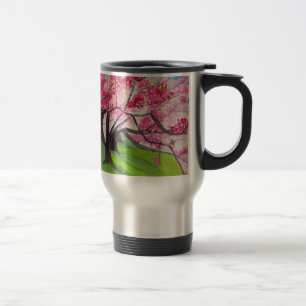 Mug De Voyage Sakura art japonais de fleurs de cerisier