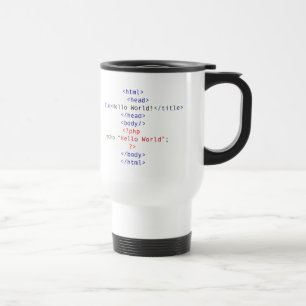 Mug De Voyage Salutation de PHP de geek