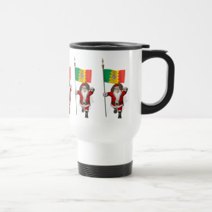 Mug De Voyage Santa Claus Avec L'Enseigne De Los Angeles