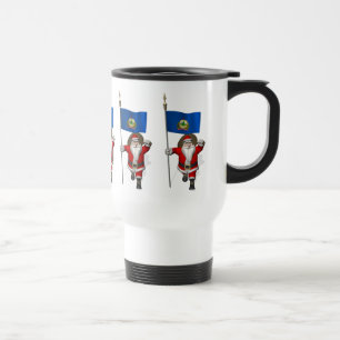 Mug De Voyage Santa Claus Avec L'Enseigne Du Vermont
