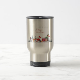 Mug De Voyage Santa Claus, Snowman Merry Christmas Holiday
