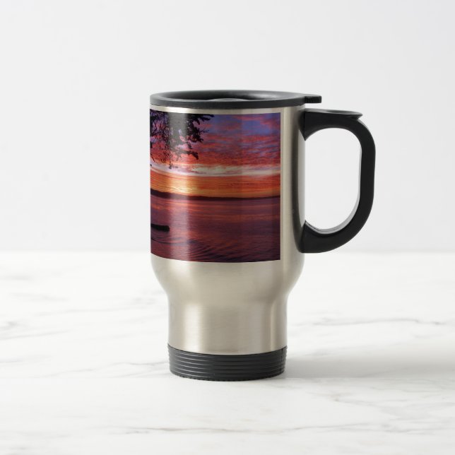Mug De Voyage Santa Cruz, lever de soleil de CA (Droit)
