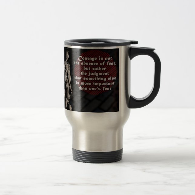 Mug De Voyage Sapeur-pompier de courage de St Florian (Droit)