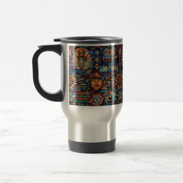 Mug De Voyage Sapphire historique "Tapisserie précolombienne" Co (Gauche)