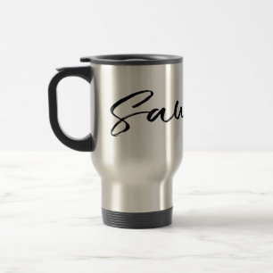 Mug De Voyage Saudade Noir personnalisable