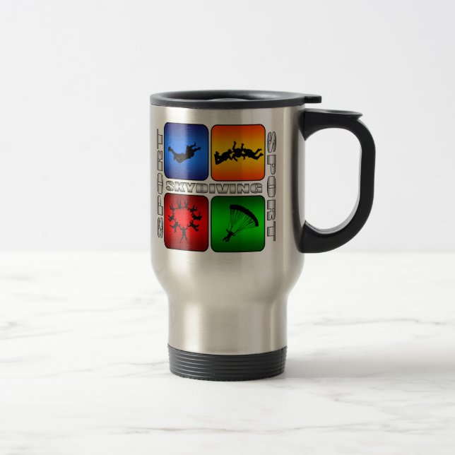 Mug De Voyage Saut en parachute spectaculaire (Droit)