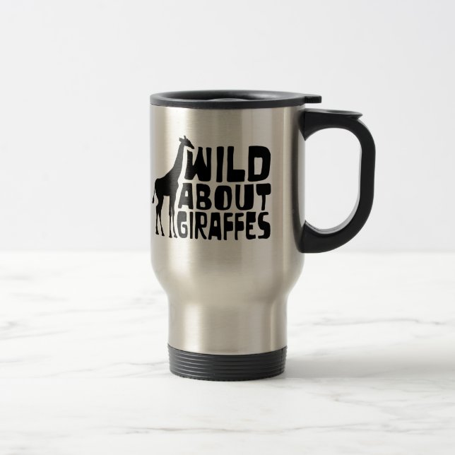 Mug De Voyage Sauvage au sujet des girafes (Droit)