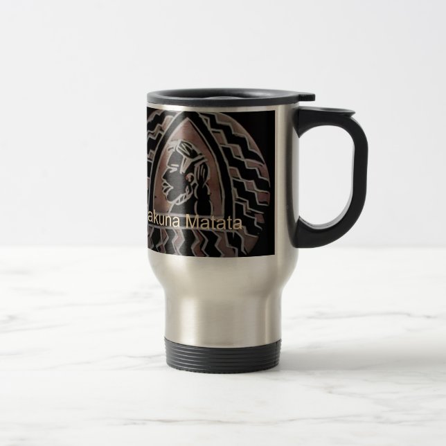 Mug De Voyage Saveur Hakuna Matata Bongo. (Droit)