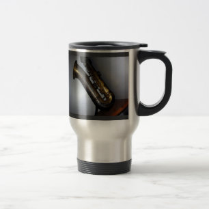 Mug De Voyage - Saxophone antique "silencieusement de attente"