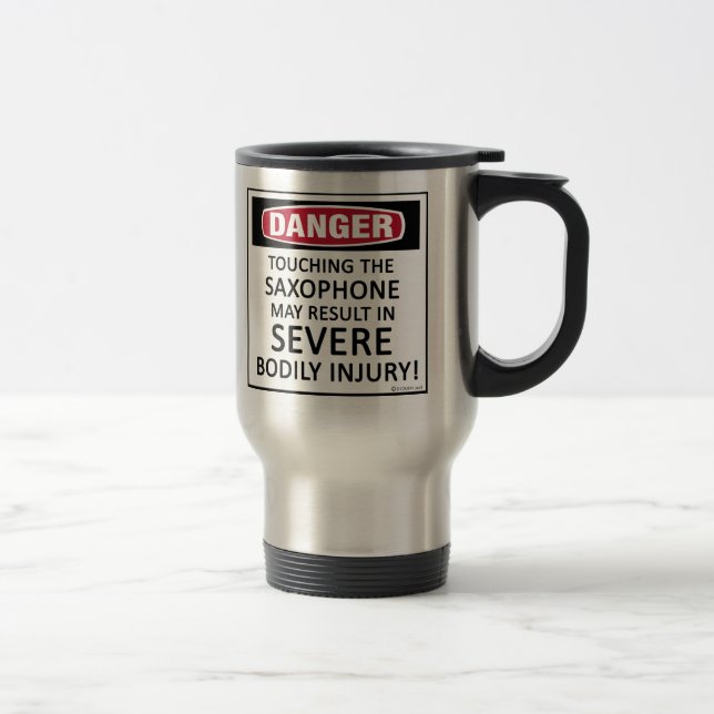 Mug De Voyage Saxophone de danger (Droit)