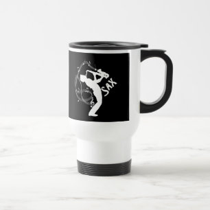 Mug De Voyage Saxophone Player Notes musicales Jazz Music
