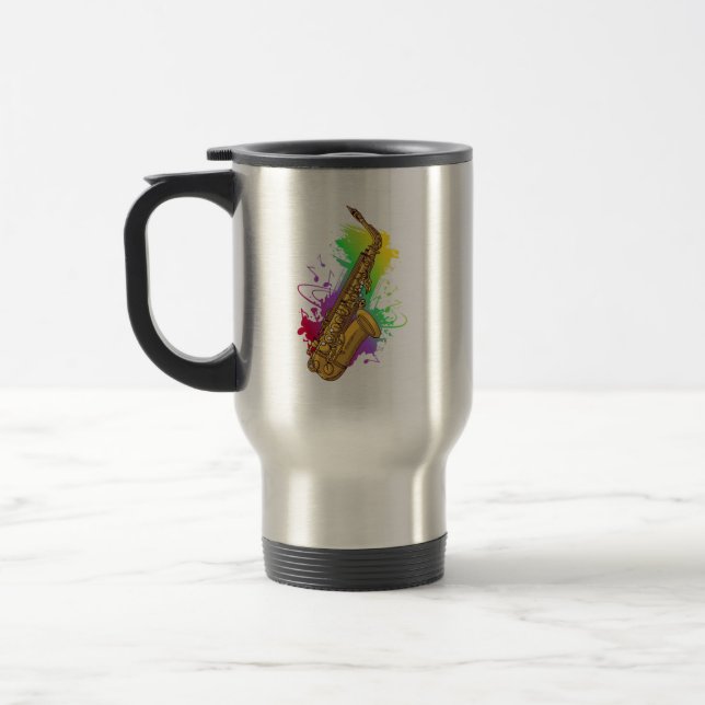 Mug De Voyage Saxophoniste (Gauche)