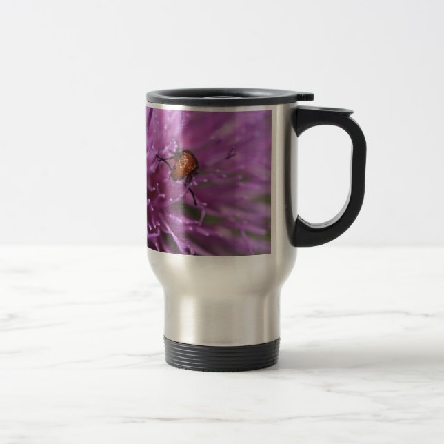 Mug De Voyage Scarabée sur un chardon de lait (Droit)