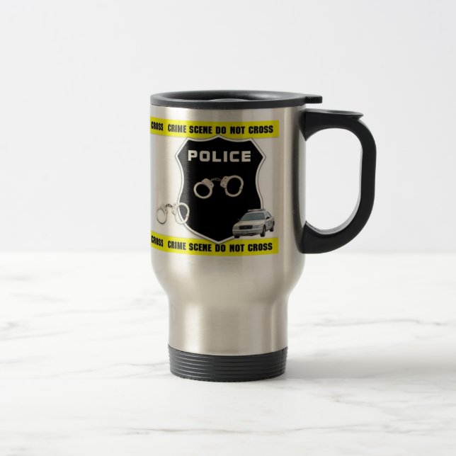 Mug De Voyage Scène du crime de police (Droit)