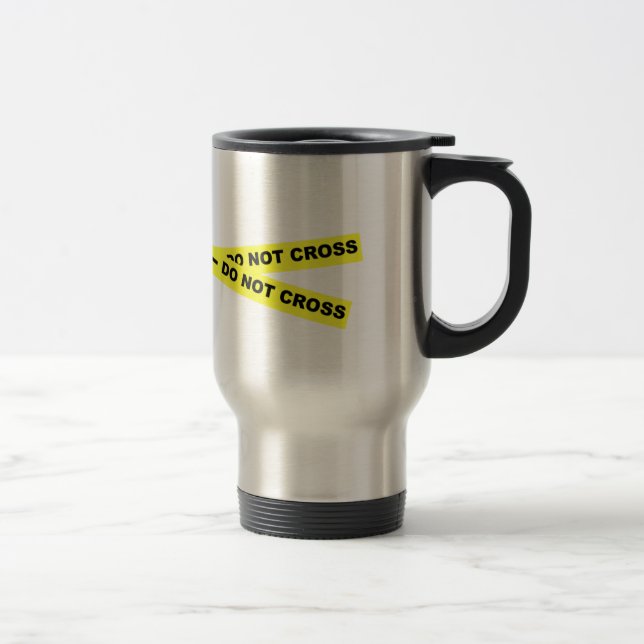 Mug De Voyage Scène du crime - ne croisez pas (Droit)