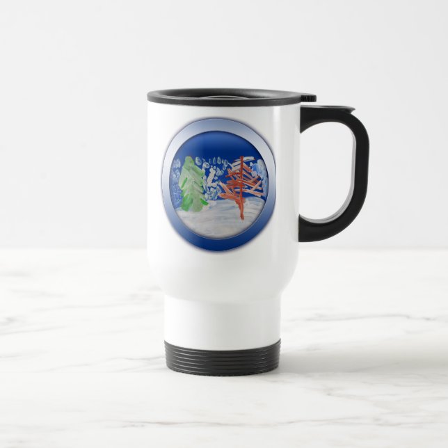 Mug De Voyage Scène hivernale (Droite)