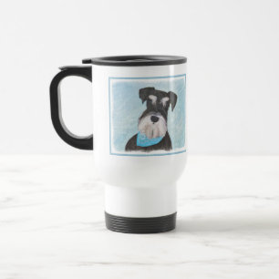 Mug De Voyage Schnauzer (Miniature) Peinture - Chien original mi