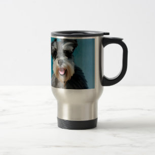 Mug De Voyage Schnauzer Miniature peinture couleur de l'eau