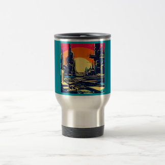 Mug De Voyage Sciage urbain futuriste SF 1