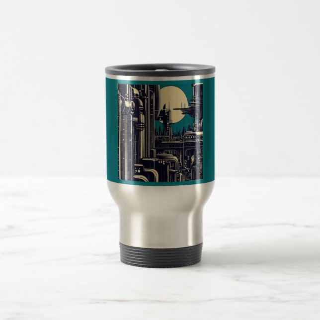 Mug De Voyage Sciage urbain futuriste SF 2 (Centre)