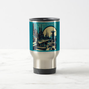 Mug De Voyage Sciage urbain futuriste SF 3