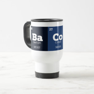 Mug De Voyage Science Enseignant Chimie Éléments chimiques Bacon
