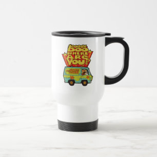 Mug De Voyage Scooby-Doo "Où Es-Tu ?" Retro Cartoon Van