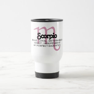 Mug De Voyage Scorpio signe Zodiac Traits Fille Appréciation