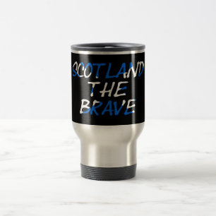 Mug De Voyage Scotland The Brave on Scottish Flag mugccn