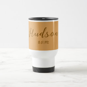 Mug De Voyage Script de nom personnalisé moderne