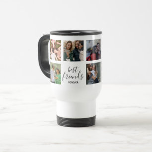 Mug De Voyage Script noir Photo des meilleurs amis