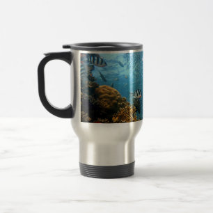 Mug De Voyage Scuba Diver scène sous-marine Personnaliser