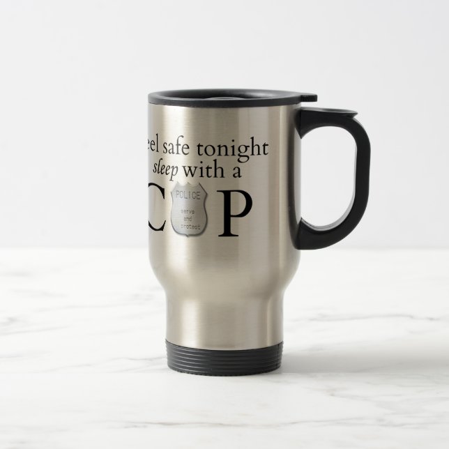 Mug De Voyage Se sentir en sécurité ce soir ! (Droit)