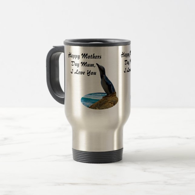 Mug De Voyage Seaside Fairy Penguin Mothers Day Design (Devant gauche)