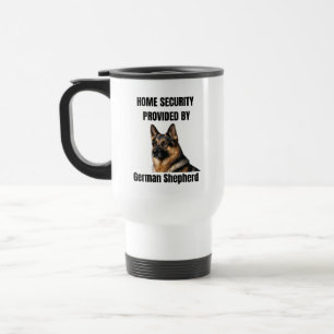 Mug De Voyage Sécurité à domicile assurée par un Berger Allemand