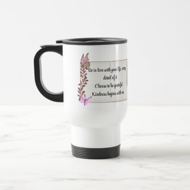 Mug De Voyage Selflove inspirational phrase (Gauche)