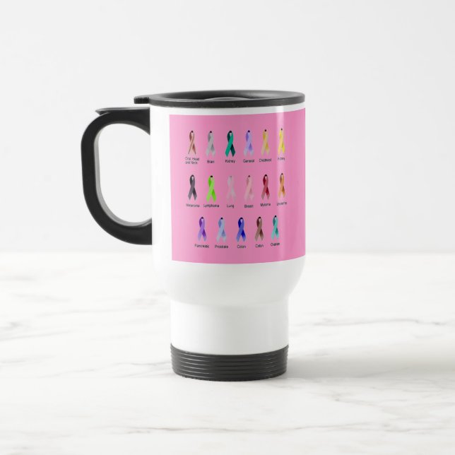 MUG DE VOYAGE SENSIBILISATION AU CANCER (Gauche)