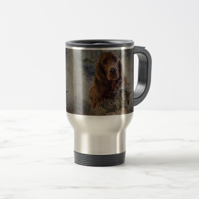 Mug De Voyage Séparateur irlandais avec bécasse (Devant droit)