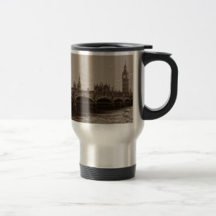 Mug De Voyage Sepia Big Ben Tower Palace de Westminster