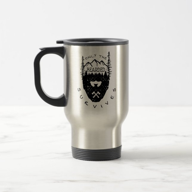 Mug De Voyage Seul le barbu survit (Gauche)