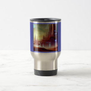 Mug De Voyage SF City sur une planète étrange 1