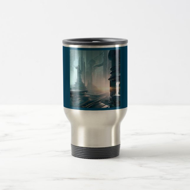 Mug De Voyage SF Futuristic City 4 (Centre)