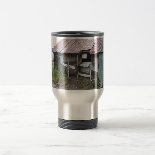 Mug De Voyage Shack dans Alsaka avec l'isolation de gazon (Centre)