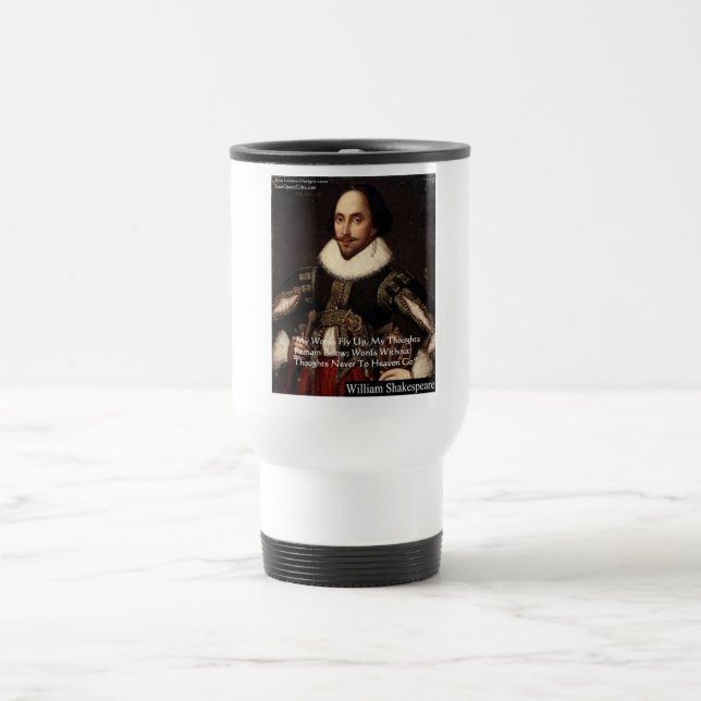 Mug De Voyage Shakespeare "Words In Heaven" Wisdom Citation Cade (Centre)