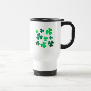 Mug De Voyage Shamrock Clover Leaf Irlande Irish Modern Elegant