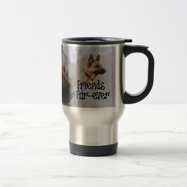 Mug De Voyage Sheperd « de Friends Fur-ever thermobecher " (Droit)