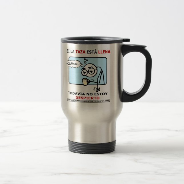 Mug De Voyage Si la taza está llena... (Droit)