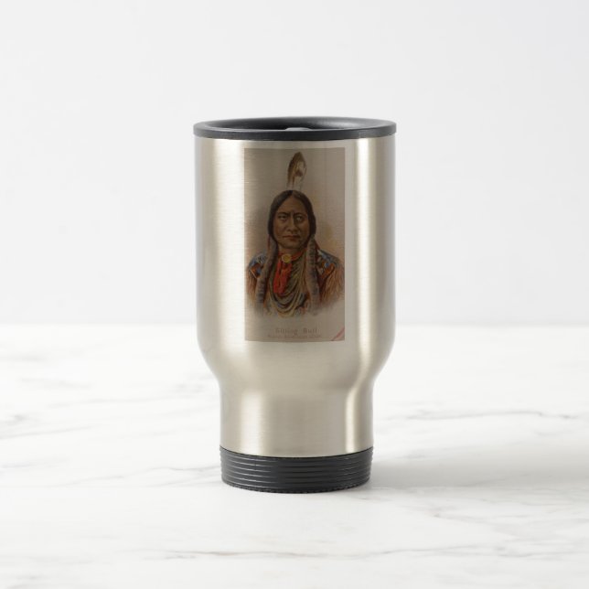 Mug De Voyage Signaux de fumée : Lakota Indian Chief Sitting Bul (Centre)